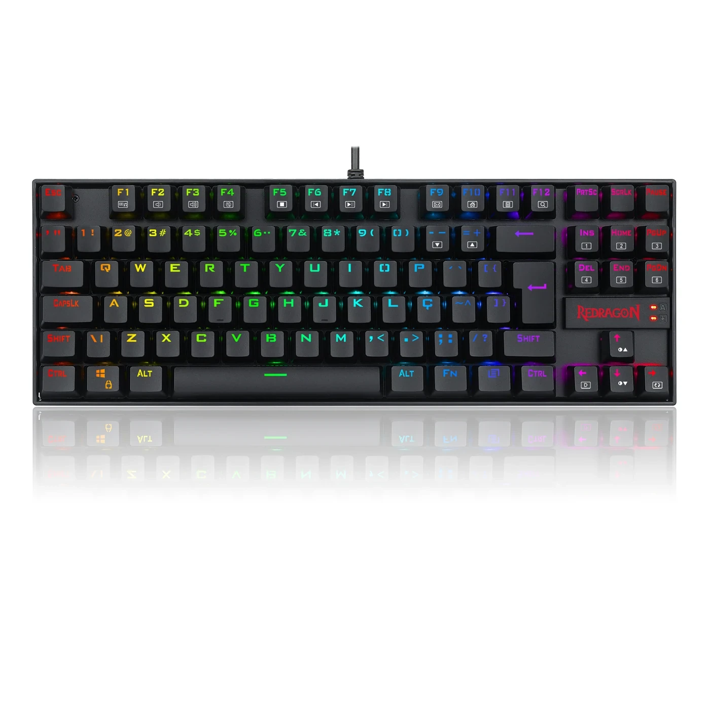 Teclado Mecânico Gamer Kumara RGB Pto Switch Preto ABNT2