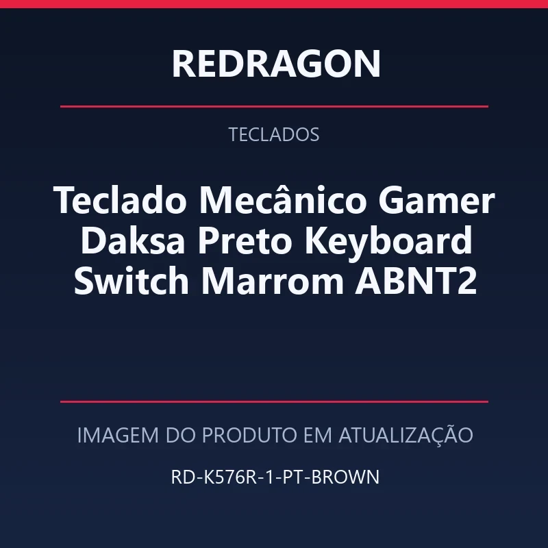 Teclado Mecânico Gamer Daksa Preto Keyboard Switch Marrom ABNT2