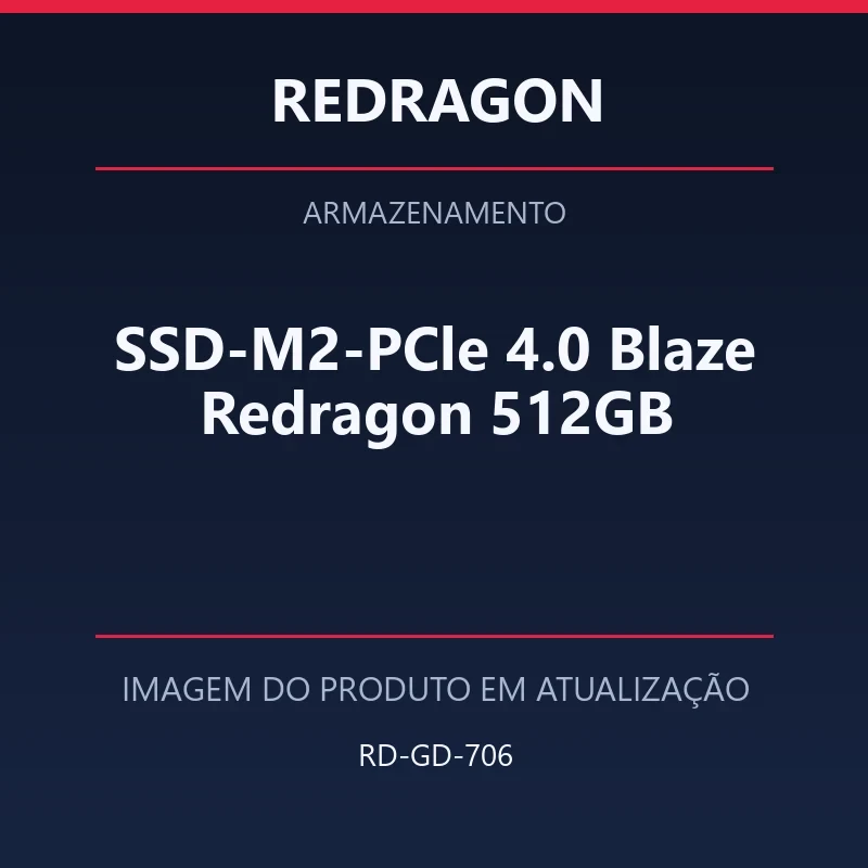 SSD-M2-PCle 4.0 Blaze Redragon 512GB