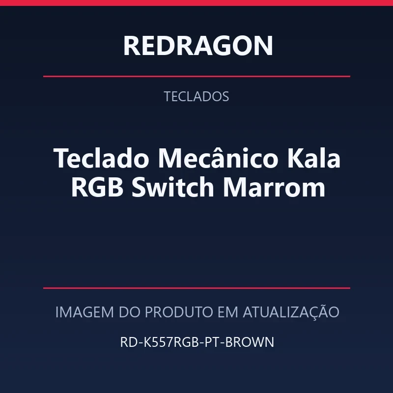 Teclado Mecânico Kala RGB Switch Marrom