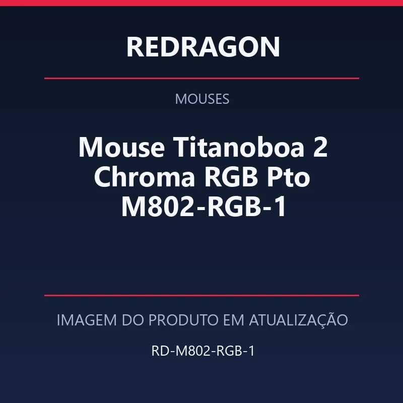 Mouse Titanoboa 2 Chroma RGB Pto M802-RGB-1