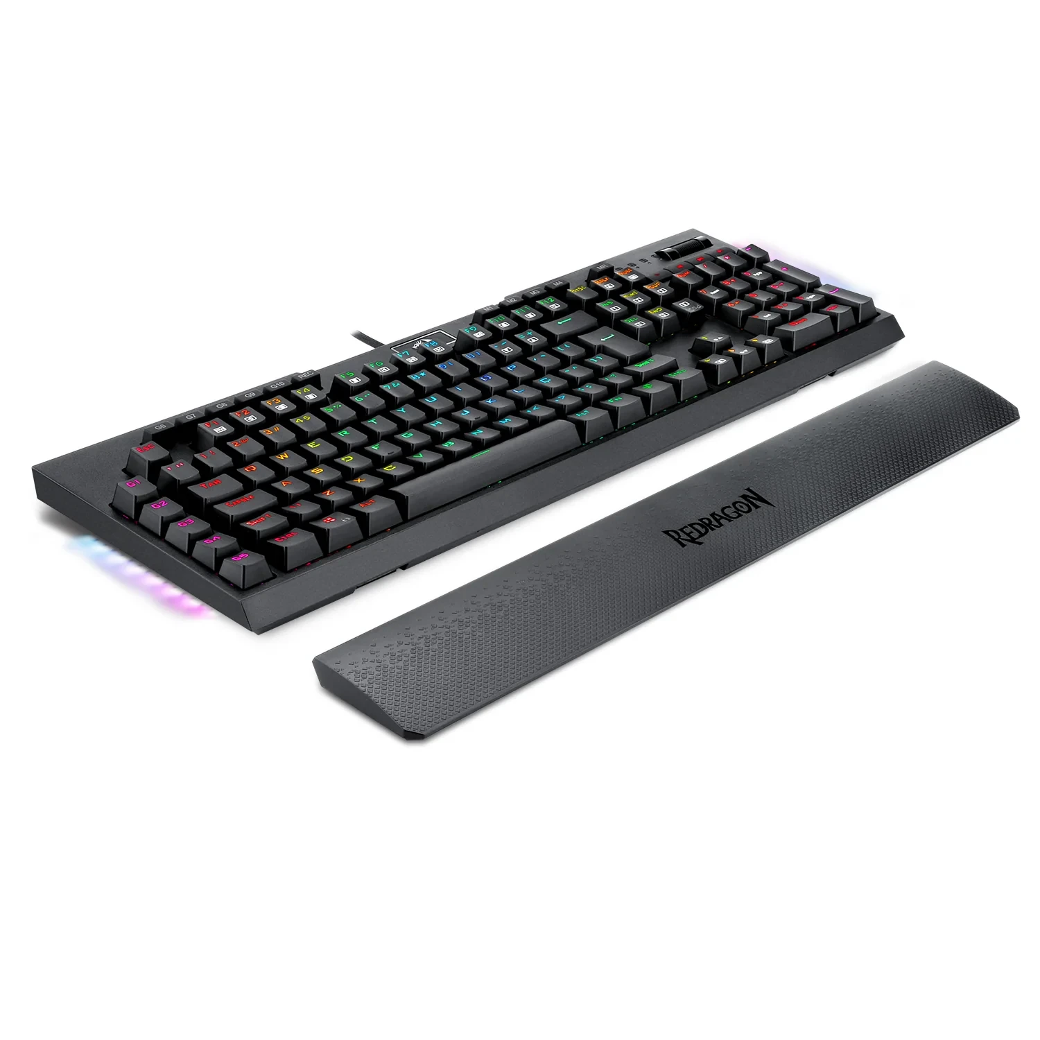 Teclado Óptico Gamer Brahma PRO RGB Preto Switch Marrom
