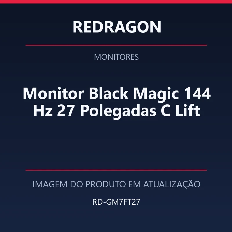 Monitor Black Magic 144 Hz 27 Polegadas C Lift