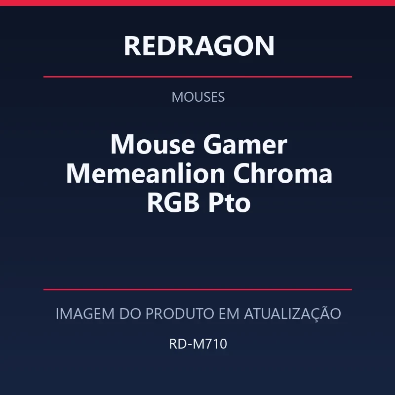 Mouse Gamer Memeanlion Chroma RGB Pto