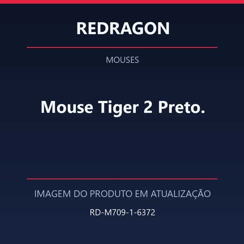 Mouse Tiger 2 Preto.