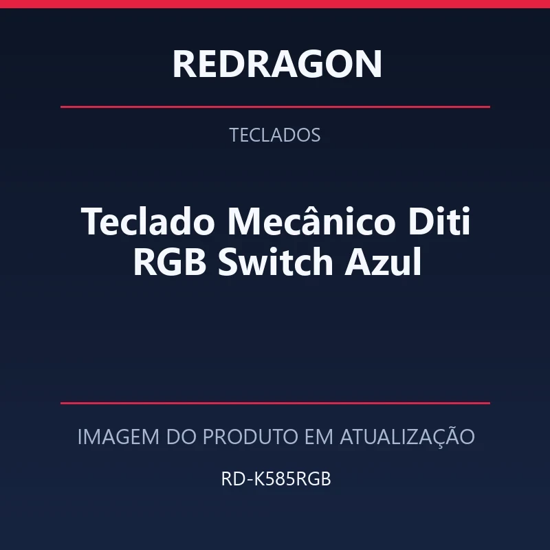 Teclado Mecânico Diti RGB Switch Azul