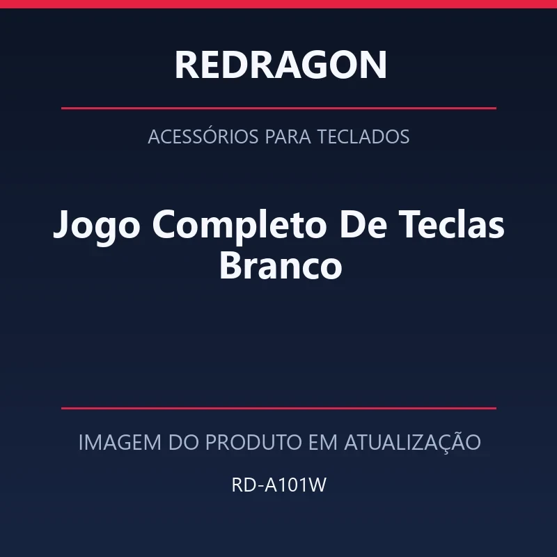 Foto em atualização para Jogo Completo De Teclas Branco
