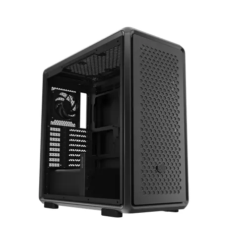 GABINETE GAMER MICRO ATX/ ATX/ ITX SEM FONTE MASTERFRAME 600 PRETO COOLER MASTER