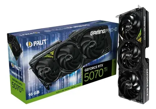 Placa de Vídeo Palit GeForce RTX 5070 Ti GamingPro-S 16GB GDDR7