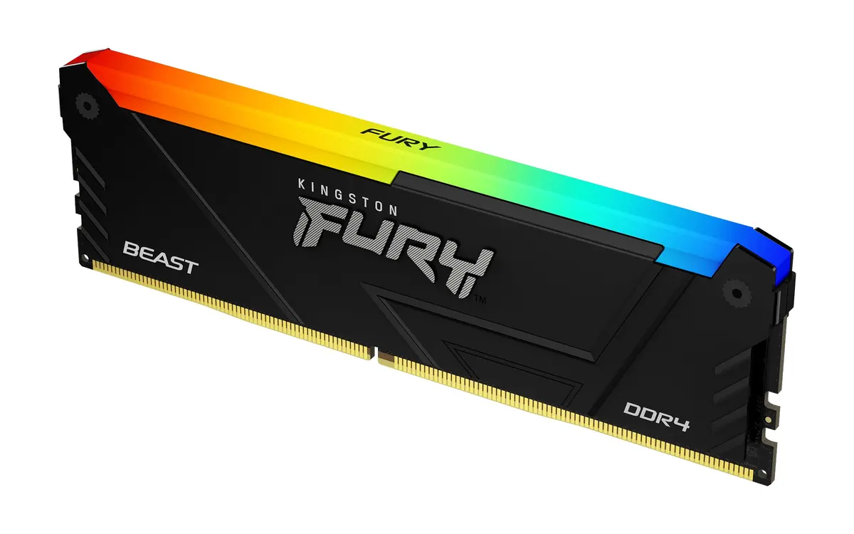 Memória Kingston Fury Beast RGB 32GB DDR4 3200MHz CL16 — Desktop