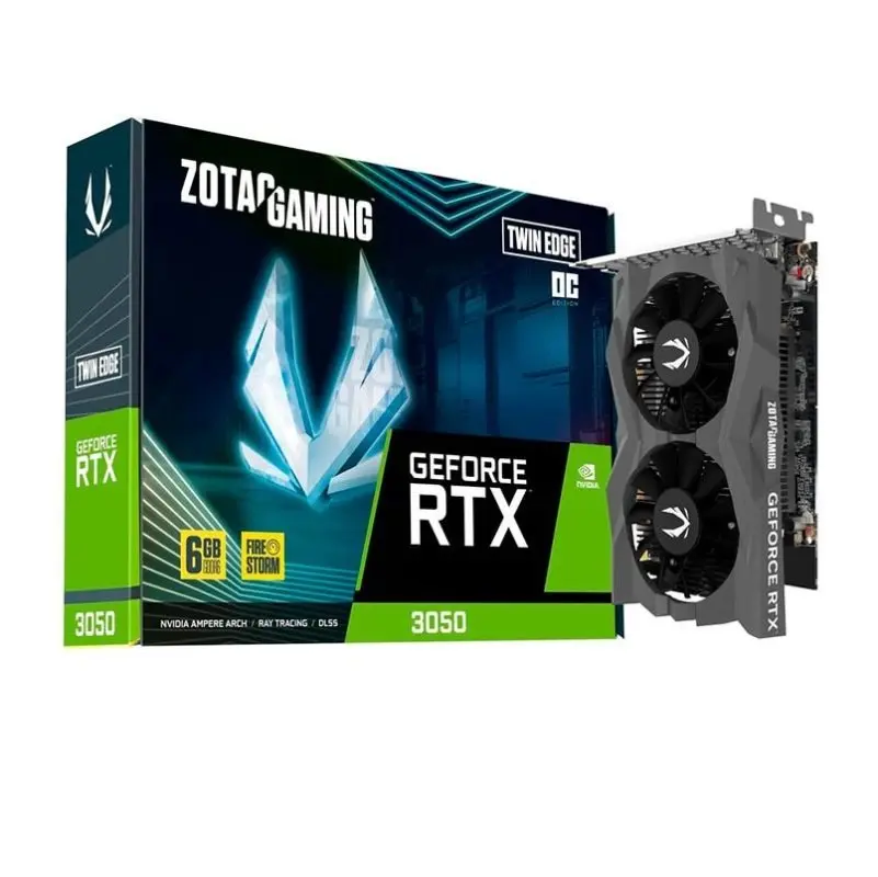 Placa de Vídeo Zotac GeForce RTX 3050 Twin Edge OC 6GB GDDR6