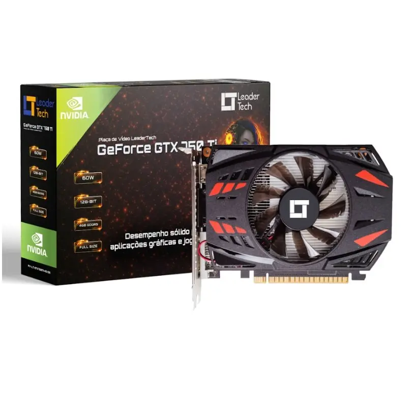 Placa de Vídeo LeaderTech GeForce GTX 750 Ti 4GB GDDR5