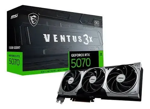 Placa de Vídeo MSI GeForce RTX 5070 Ventus OC 12GB GDDR7
