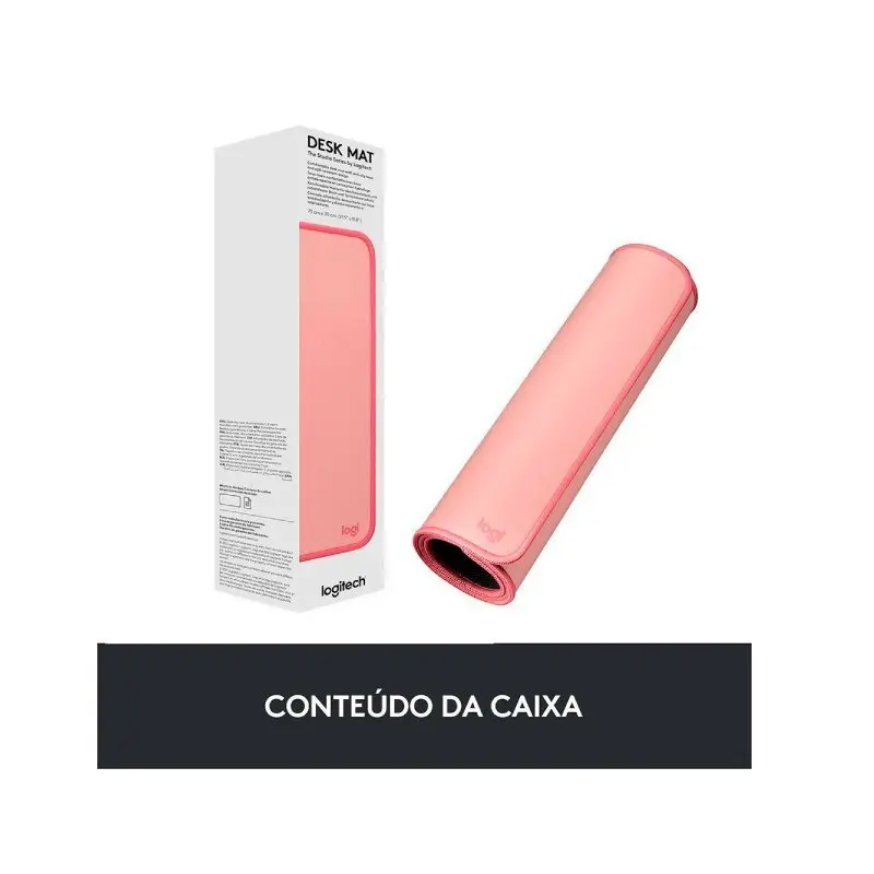 MOUSE PAD DESK MAT EXTRA GRANDE 30CM X 70CM ROSA LOGITECH