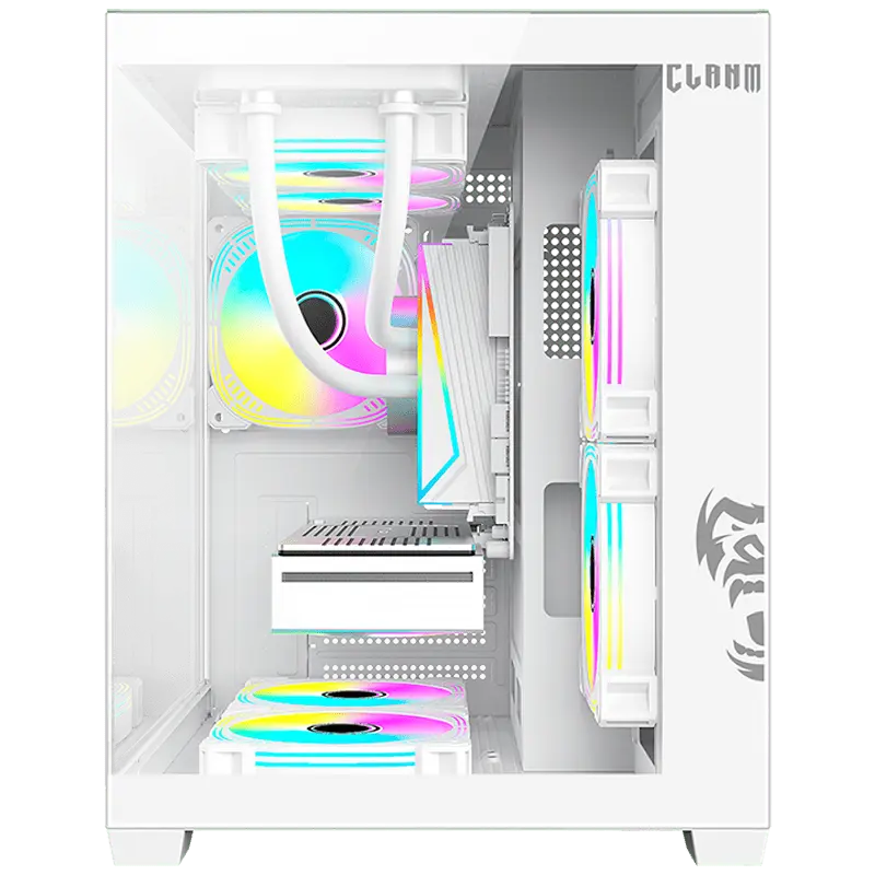 Gabinete Gamer Snow Grodd s/ Fans Clanm (Cód. 12552)
