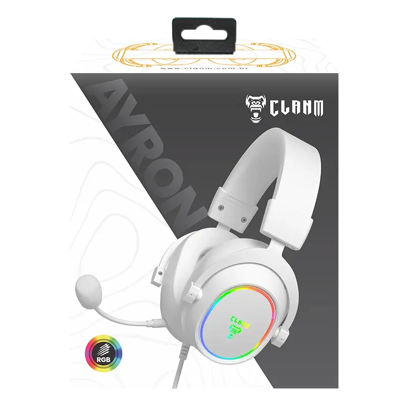 Headset Gamer Ayron Snow Clanm (Cód. 14180)