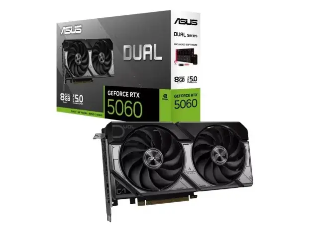 Placa de Vídeo Asus Dual GeForce RTX 5060 8GB GDDR7 128 Bits