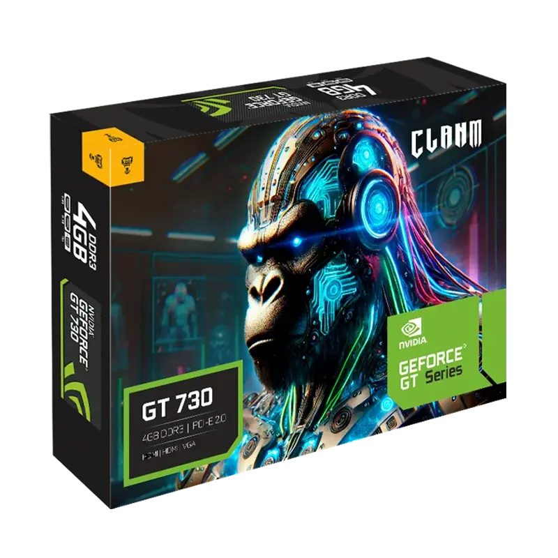 Placa de Vídeo GT 730 4GB DDR3 Clanm (Cód. 12724)