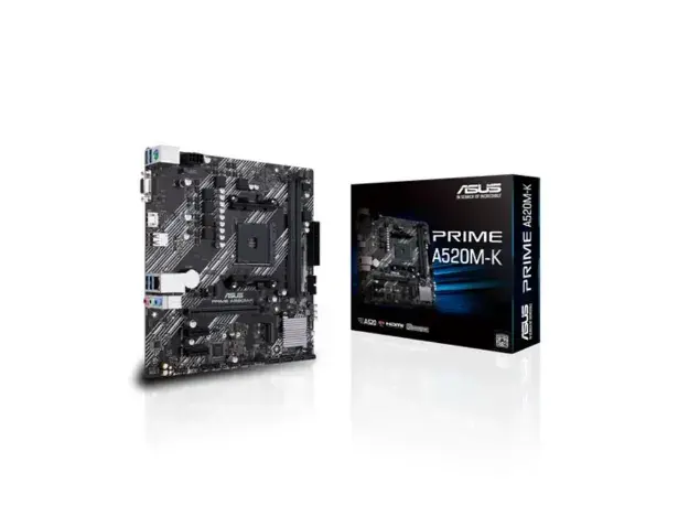 Placa Mãe Asus Prime A520M-K DDR4 AM4 Micro ATX
