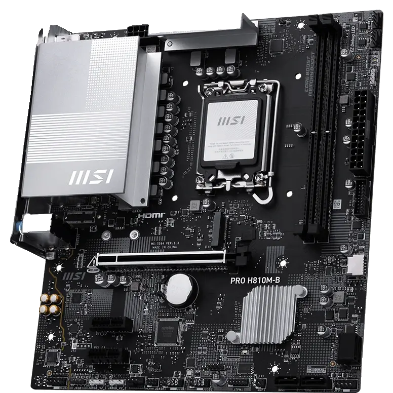 Placa Mãe MSI PRO H810M-B DDR5 LGA1851 Micro ATX