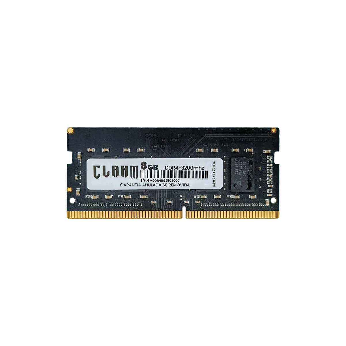 Memória DDR4 8GB SODIMM 2666MHz Clanm (Cód. 13383)