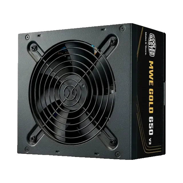 FONTE COOLER MASTER ATX 3.1 650W MWE GOLD 650 V3 PFC ATIVO 80 PLUS GOLD COM CABO DE FORCA GARANTIA 5 ANOS