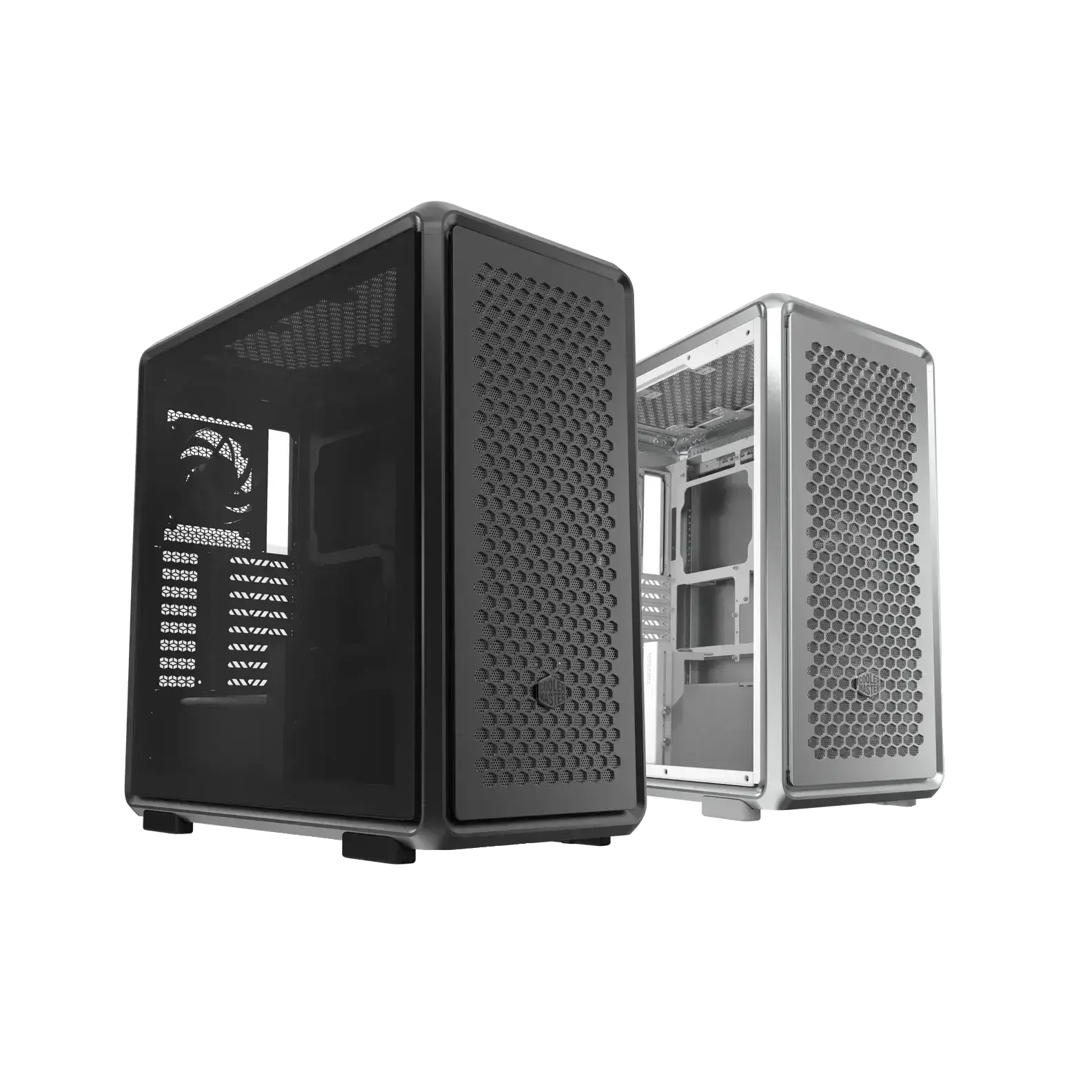 GABINETE GAMER MICRO ATX/ ATX/ ITX SEM FONTE MASTERFRAME 600 PRATA COOLER MASTER