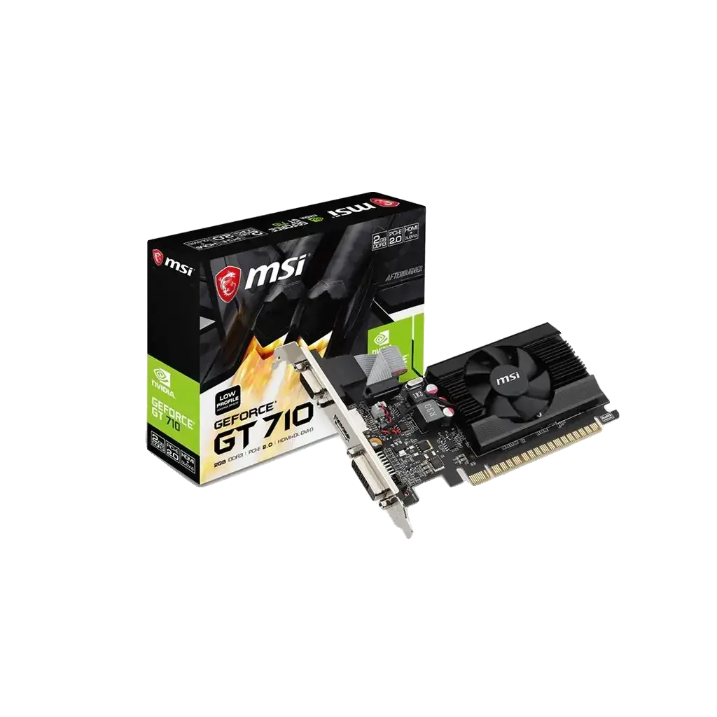 Placa de Vídeo MSI GeForce GT 710 LP 2GB DDR3 64 Bits
