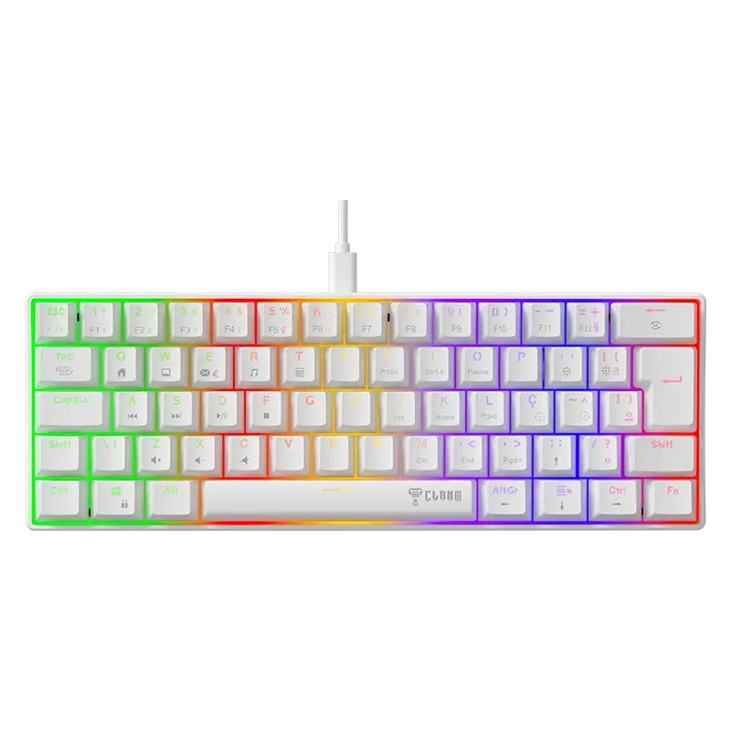 Teclado Snow Walker V2 60% Brown Switch Clanm (Cód. 13385)