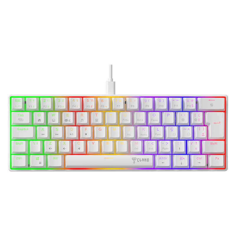 Teclado Snow Walker V2 60% Brown Switch Clanm (Cód. 13385)