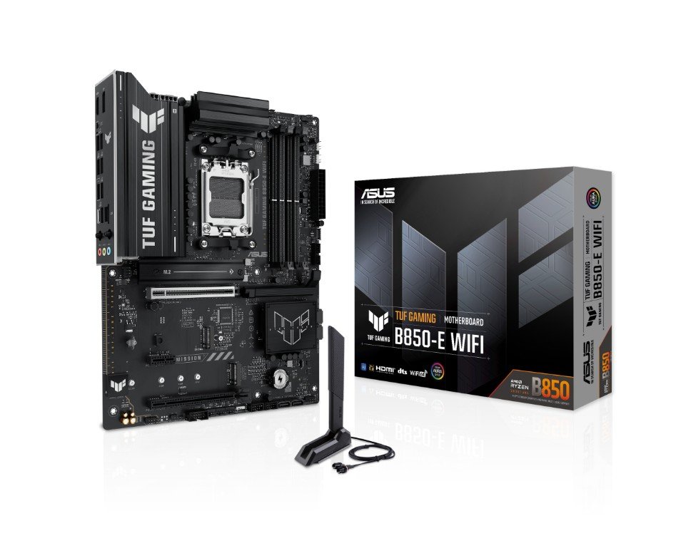Placa-Mãe ASUS TUF Gaming B850-E WiFi — AM5, DDR5, ATX